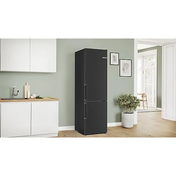 Bosch KGN39VXAT Serie 4 Kühl-Gefrier-Kombination, 203 x 60 cm, 260 L Kühlen + 103 L Gefrieren, VitaFresh XXL <0 °C>, Energieeffizienzklasse A, No Frost, Hochglanz-Rückwand mit Multi Airflow – Bild 5