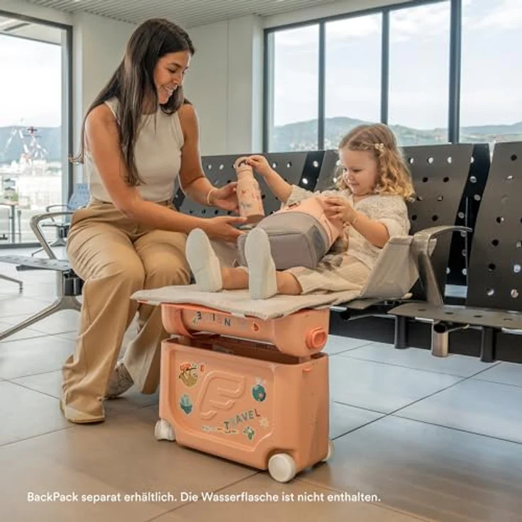 Stokke Kinderkoffer JetKids BedBox Aufsitzkoffer mit Bettfunktion, 4 Rollen, Als Handgepäck zulässig – Bild 4