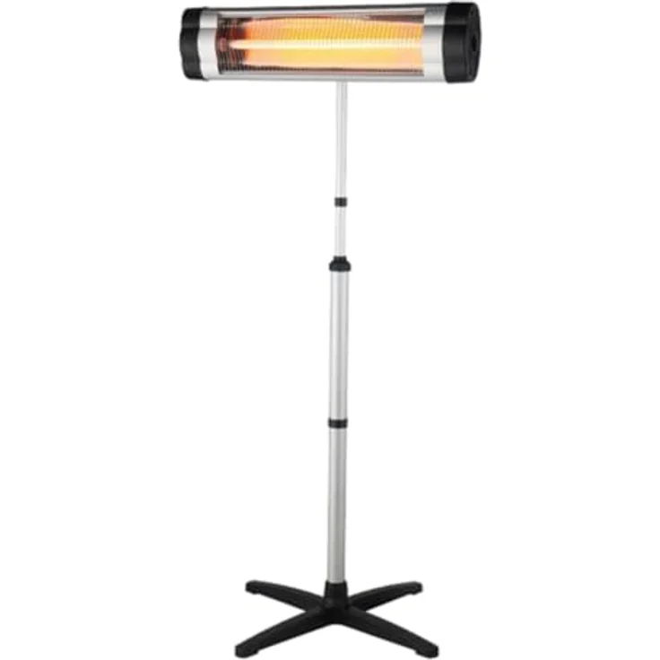 Melchioni Family LAVIK Quarz-Elektroheizer Wasserdicht und verstellbar, ideal für Terrasse und Garten, IP34-Schutz, 2000 W, staubfrei – Bild 1