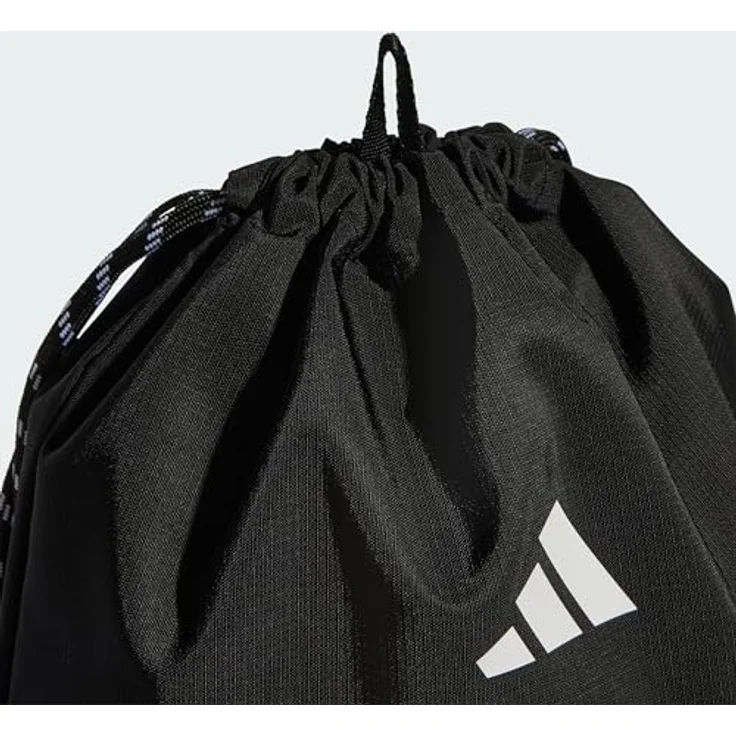 adidas Sportswear POWER GYMSACK, Sportschultasche aus strapazierfähigem Ripstop-Material, schwarz – Bild 3