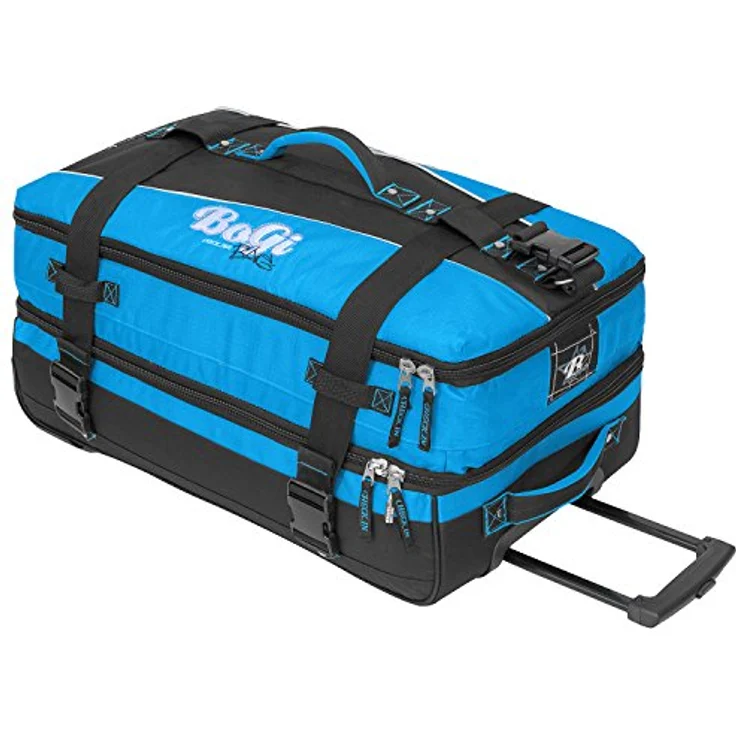 BoGi Bag Reisetasche Rollkoffer, 72 cm, 85 L, mit stabilen Skaterrollen, Blau/Schwarz – Bild 4
