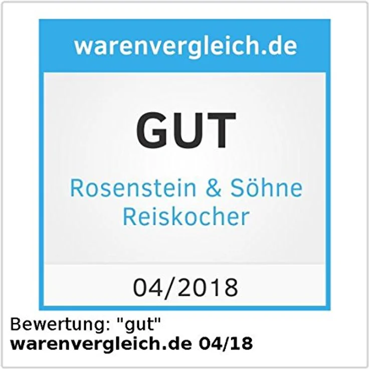 Rosenstein & Söhne Edelstahl-Reiskocher RK-1000: Reiskocher mit Warmhaltefunktion, 400 Watt, 1 Liter Fassungsvermögen (Multifunktions-Mini-Reiskocher, Rice Cooker, Multikocher) – Bild 4