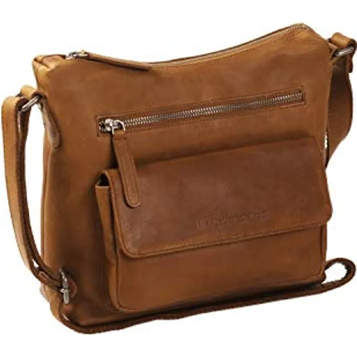The Chesterfield Brand Wax Pull Up Umhängetasche, Leder 25 cm, Braun mit hochwertiger Verarbeitung und ausreichend Platz für Alltagsgegenstände