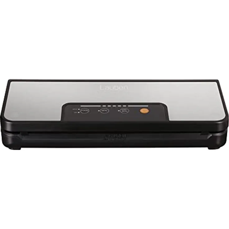 Lauben Vacuum Sealer 60SB Vakuumiergerät Profi für Sous Vide, Folienschneider, Folienrollenspeicher für trockene und feuchte Lebensmittel, inkl. Vakuum Schlauch, Vakuumier Beutel, 3 m Folienrolle
