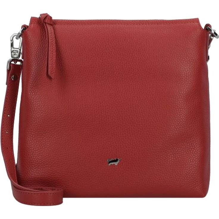 Braun Büffel Hanna Umhängetasche M, 100% Leder, rot, 26 cm x 7.5 cm x 24 cm