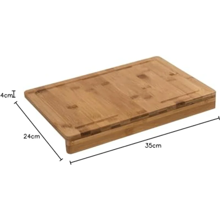 Bamb Schneidebrett + Flansch 35x24, ohne Guss – Bild 7