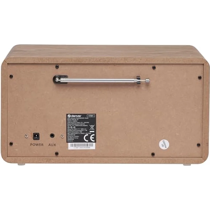 Denver Retro Bluetooth Radio DAB-36 W, Sport, Mehrfarbig (Mehrfarbig), Einheitsgröße – Bild 6