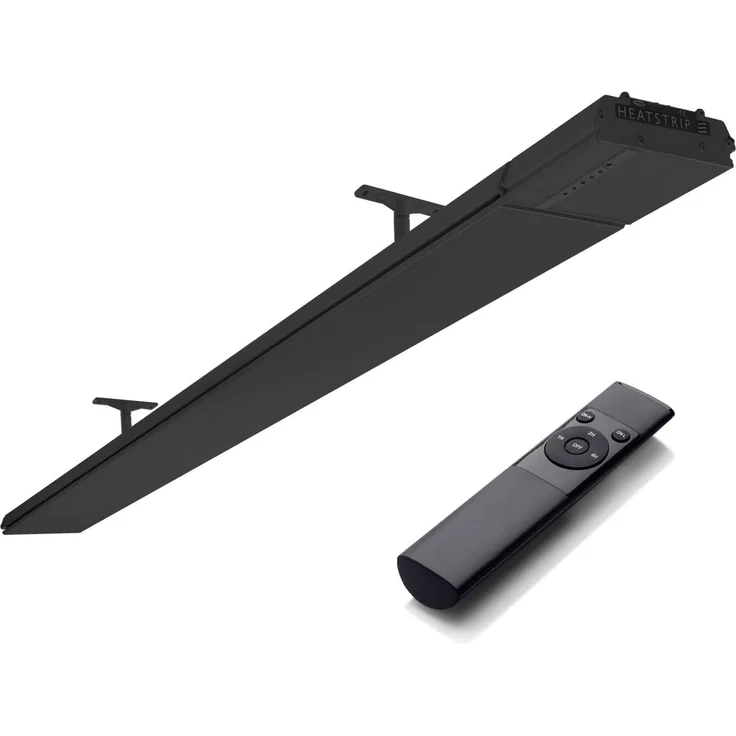 HEATSTRIP Design THD 3200 Watt, Elektroheizer mit Fernbedienung und wetterfestem Gehäuse, Schwarz