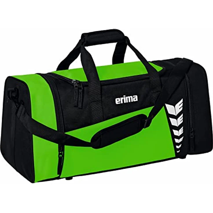 Erima Sporttasche Six Wings, geräumige Sporttasche mit modernen Design und integriertem Nassfach, Größe M, schwarz – Bild 1
