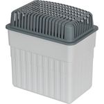 WENKO Luftentfeuchter ohne Strom [Reduziert Schimmel & Gerüche] inkl. 2kg Granulatblock - Nachfüllbarer Raumentfeuchter - Auffangschale für Feuchtigkeit, Lufttrockner