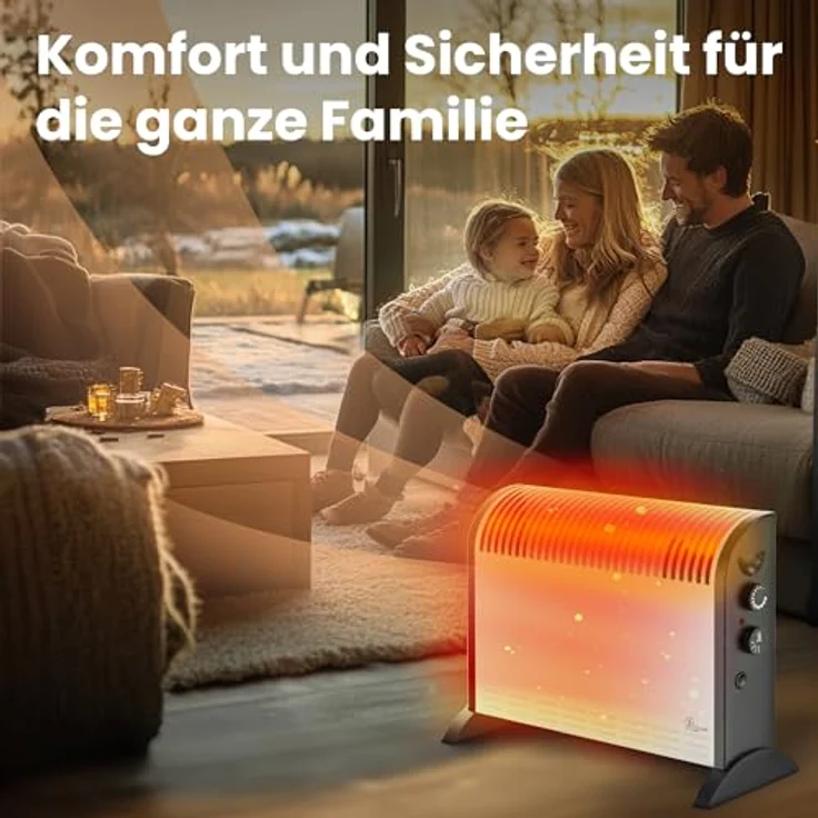 Extralink EX.30318 electric space heater Indoor Black, White Convector electric space heater, Heizkörper, Schwarz, weiß – Bild 7