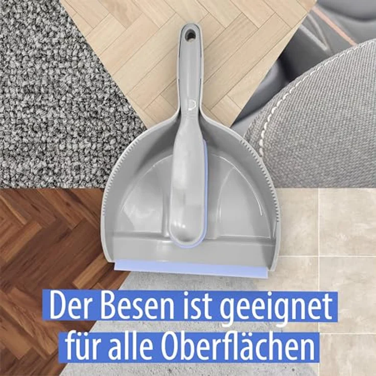Camptropia Kehrmaschine, Kehrschaufel, Bürste, Kutterschaufel grau – Bild 5