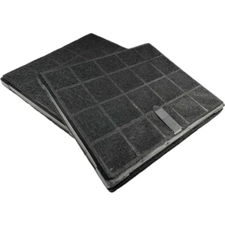 AIR2GO Aktivkohlefilter ECFB01 / AFFCAF16 (2 Stück), hält Fett-, Koch- und Fischgeruch zurück, 237x192x10mm – Bild 2