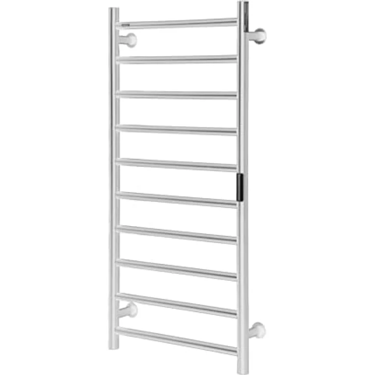 VEVOR Handtuchtrockner Heizkörper, 10 Stangen Handtuchwärmer mit Timer und LED-Anzeige, 5 Temperaturstufen, wasserdicht, Wandmontage, Silber – Bild 9