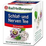 Bad Heilbrunner Schlaf- und Nerven Tee, Beruhigende Mischung für Nervosität und Einschlafstörungen, 8 Filterbeutel à 1,75 g