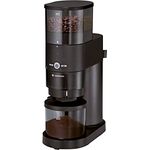 Zassenhaus EXPERT Elektrische Kaffeemühle mit Kegelmahlwerk aus gehärtetem Stahl | schwarz | Mahlgrad in 10 Stufen | Aromaschutzdeckel und Auffangbehälter | geräuscharme Kaffeemühle elektrisch