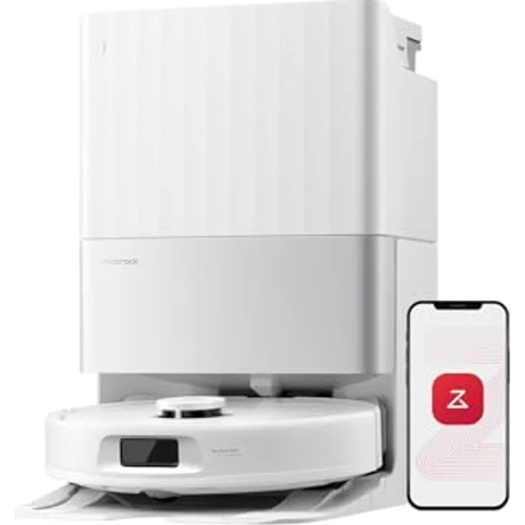 Roborock Qrevo C, Smart Saugroboter für Hartboden, 340 mm breit, weiß – Bild 1