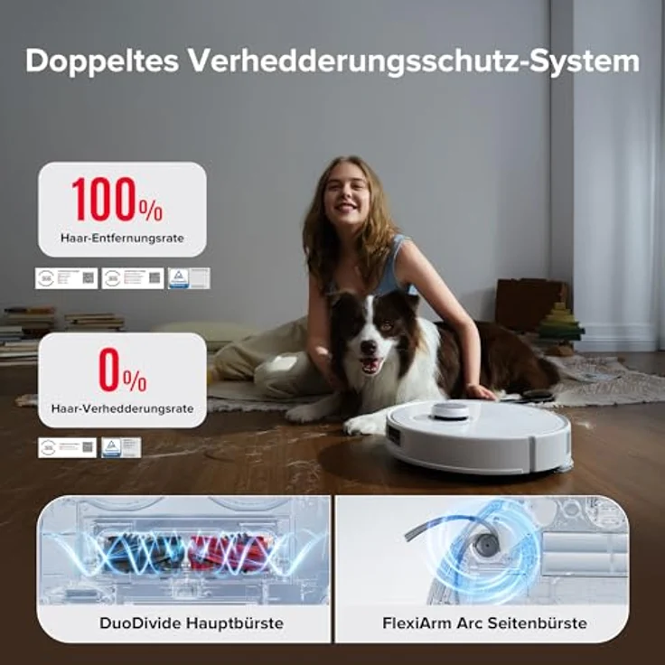 Roborock Qrevo Curv Staubsauger-Roboter mit Wischfunktion, 18.500Pa Saugkraft, AdaptiLift Chassis – Bild 2