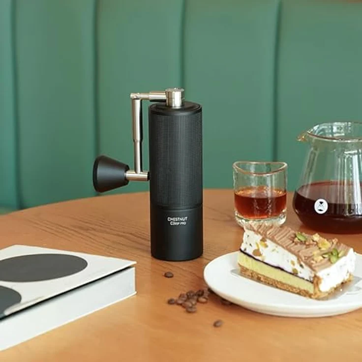 Timemore C3 ESP PRO, Manuelle Kaffeemühle mit präziser Mahlgradeinstellung, Schwarz – Bild 2