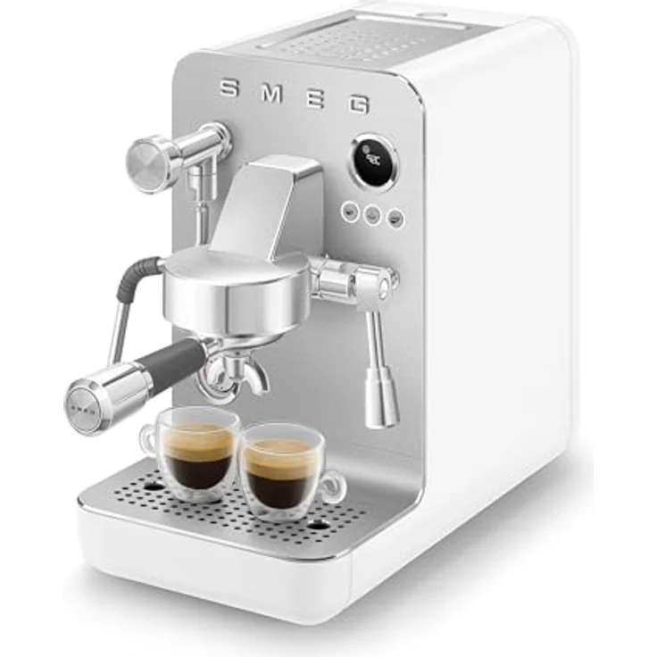 Smeg EMC02WHMEU Minipro-Espressomaschine, Plastic mit schnellem Aufheizen und leistungsstarker 15-Bar-Pumpe – Bild 2