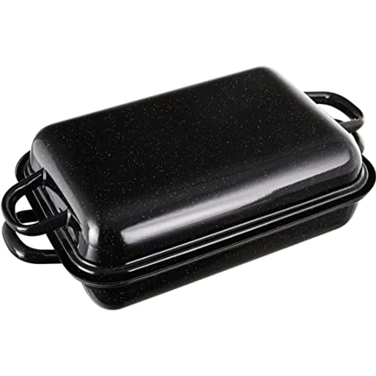 Riess Emaille Vierkantpfanne mit Deckel 32 x 22 cm – Bild 4