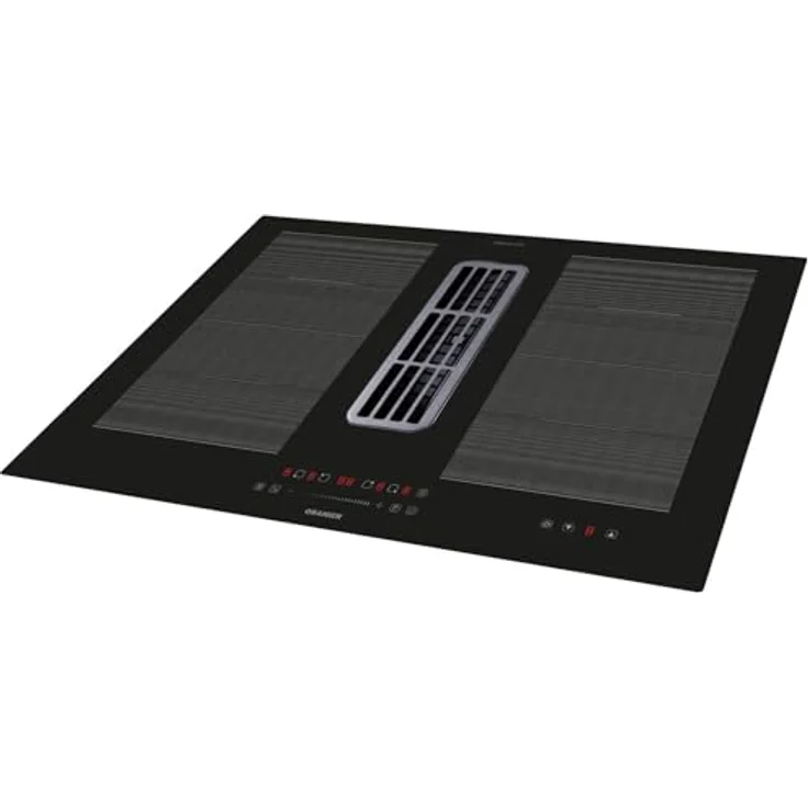 Oranier Flächen-Induktionskochfeld 80 cm mit Dunstabzug - großes Kochfeld mit Abluft-Umluft Kochfeldabzug & Slider Bedienung - 4 Kochzonen KFA590 – Bild 3