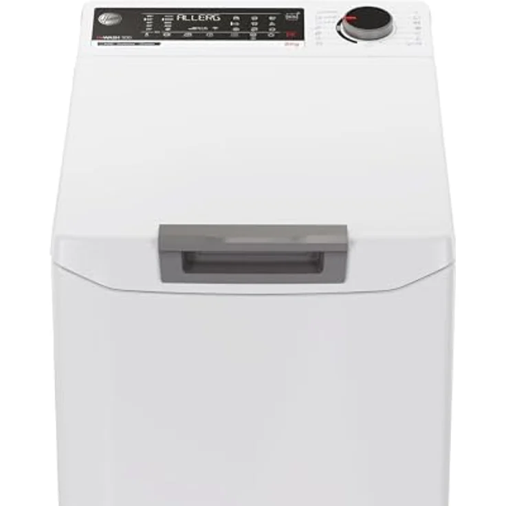 Hoover THOS486TM4-S Toplader Waschmaschine, 8 kg Füllmenge, 1400 U/min, 17 Programme, Nachlegefunktion, Weiß – Bild 3