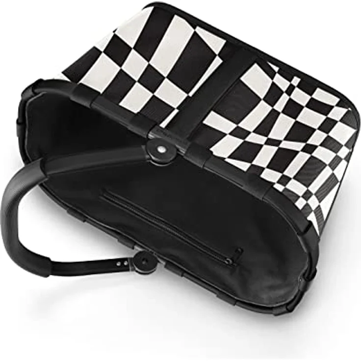 reisenthel carrybag frame op-art – Stabiler Einkaufskorb mit viel Stauraum und praktischer Innentasche – Elegantes und wasserabweisendes Design – Bild 5