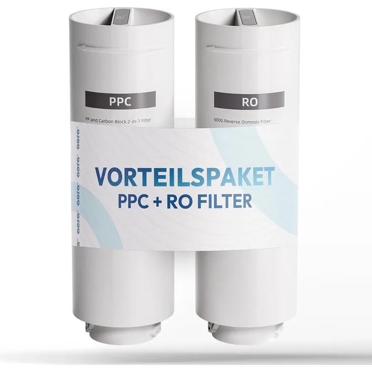 Neues Wasser AORA RO Membran + PPC Vorfilter Set für GT600, 600 GPD Umkehrosmose-Membran, Quick-Change-System