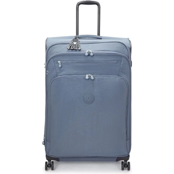 Kipling Basic New Youri Spin, 4 Rollen Trolley L 76 cm mit Dehnfalte, blau