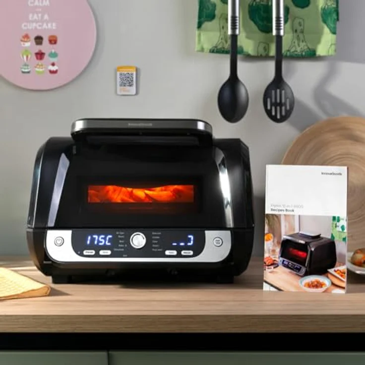 InnovaGoods Air Fryer Fryinn 12-in-1, Ölfreie Fritteuse mit Grill, 3400 W, Schwarz, 6 L – Bild 10