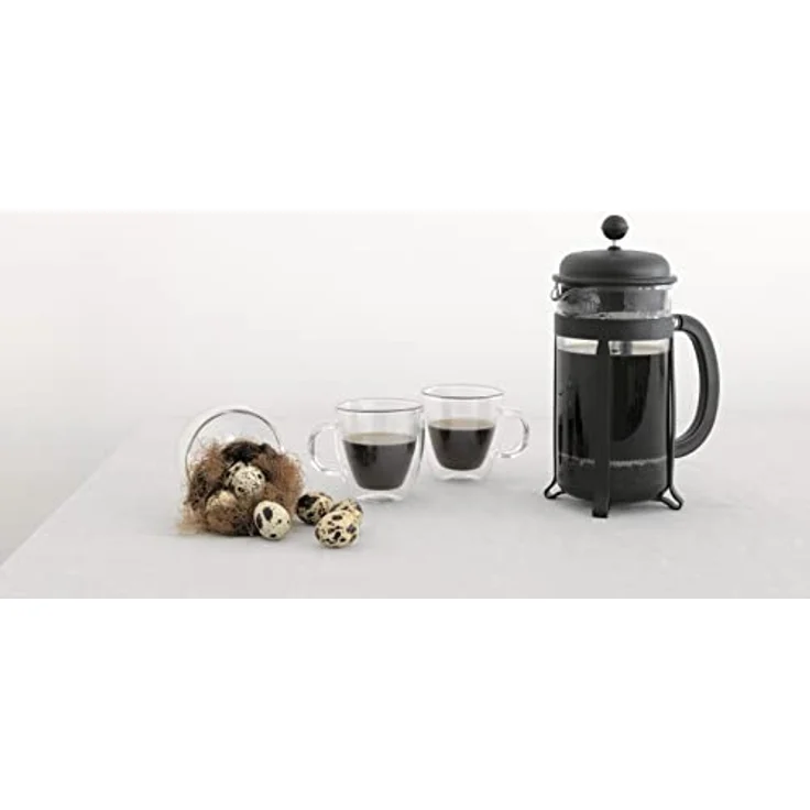 Bodum Java, French Press Kaffee- und Teebereiter mit bruchsicherer SAN-Kunststoff-Karaffe, 100 ml, Schwarz – Bild 4