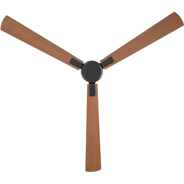 CASAFAN Eco Neo III, Energiespar Deckenventilator mit Fernbedienung, WiFi, 152 cm, basaltgrau mit Wendeflügel in Schwarz - Teak – Bild 8
