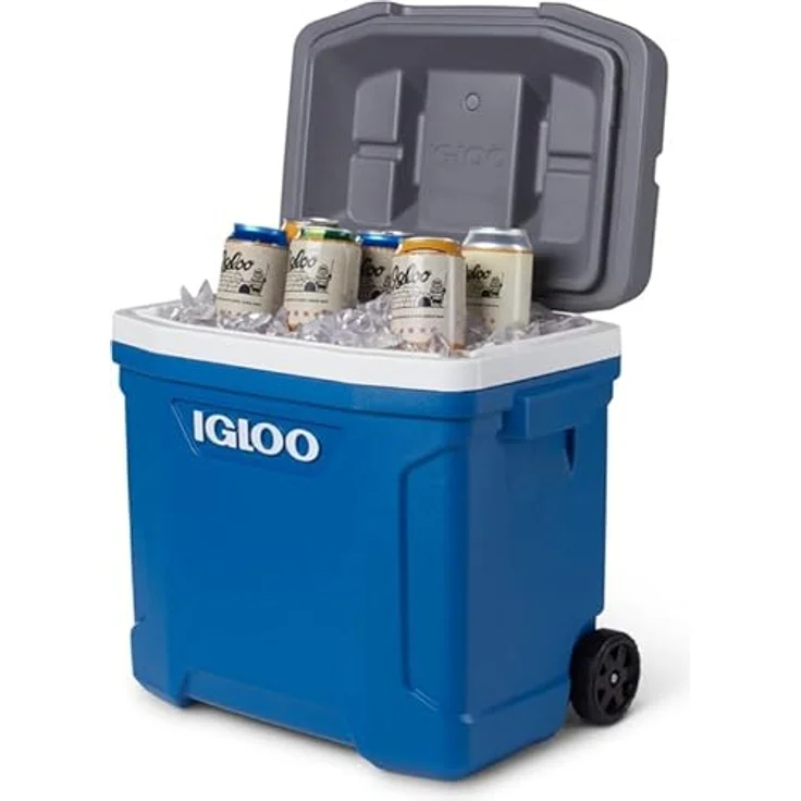 Igloo Latitude, Kühlbox mit 28 Litern Volumen, ThermeCool-Isolierung und robustem Kunststoff, blau – Bild 8