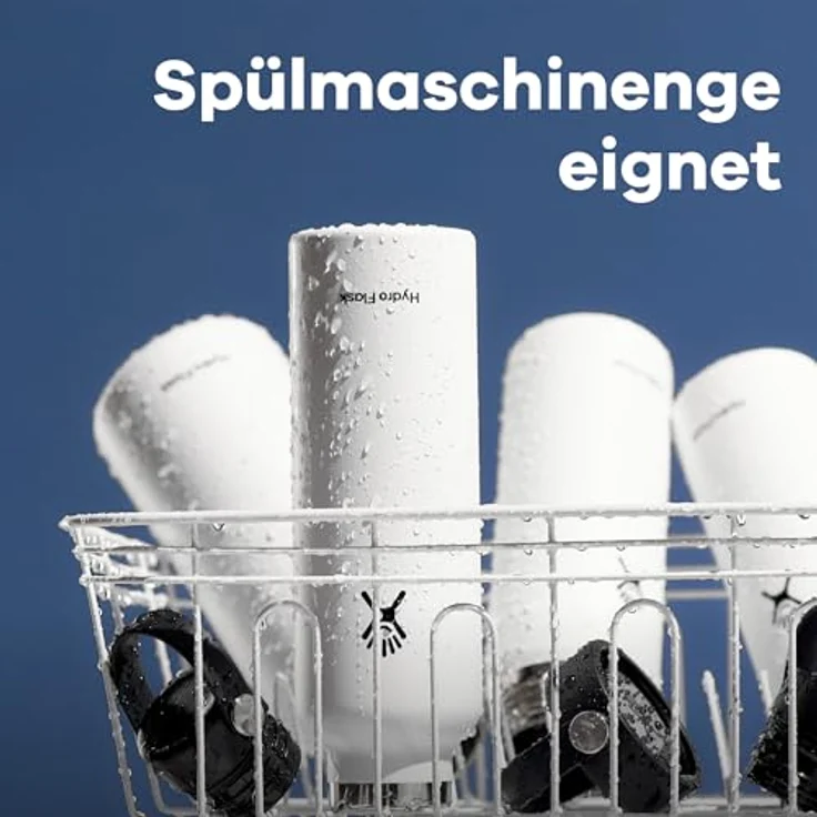 Hydro Flask Wasserflasche 1893 ml (64 oz) Vakuumisoliert mit auslaufsicherem Flex-Verschluss - BPA-frei - Weite Öffnung - White – Bild 5