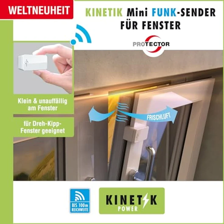 Protector ASK 6030, Funk-Abluftsteuerung für Klimaanlagen mit Thermosensor, Weiß – Bild 4