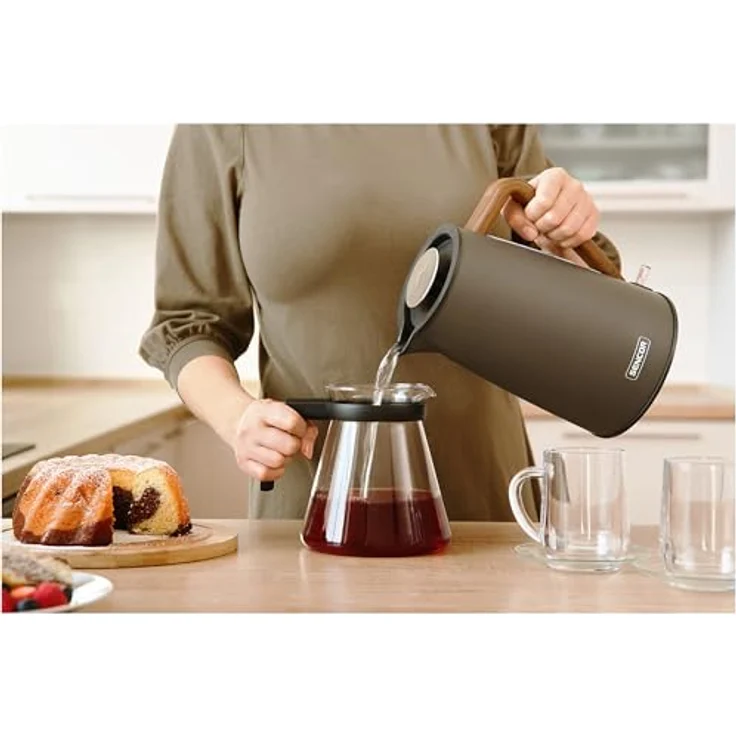 SENCOR Wasserkocher SWK 2727MB, 1,7 Liter, Schwarz, mit automatischer Abschaltung und Wasserstandsanzeige – Bild 5