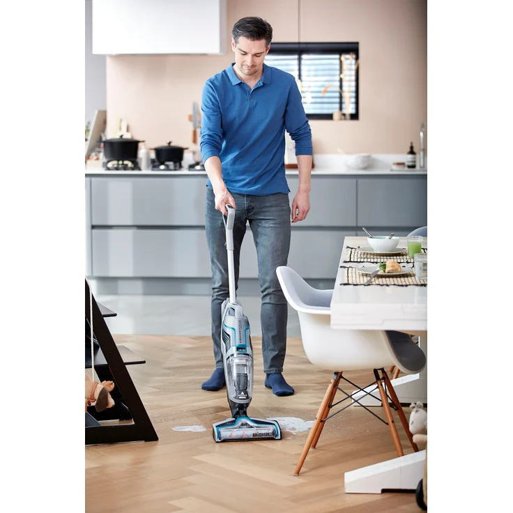 Bissell 2582N CrossWave Cordless Nass- und Trockenreiniger, 25 min Akkubetrieb, 3in1 Bodenreiniger, saugt und wischt Böden gleichzeitig, kabellos, silber – Bild 12