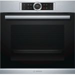 Bosch HBG632TS1Einbaubackofen, Energieeffizienzklasse A, Einbaugerät, elektrisch, Volumen 71 l, Breite 59,5 cm, 4D Heißluft, TFT-Display, SoftOpen + SoftClose, 3-fach voll ausziehbare Teleskopschienen, edelstahl