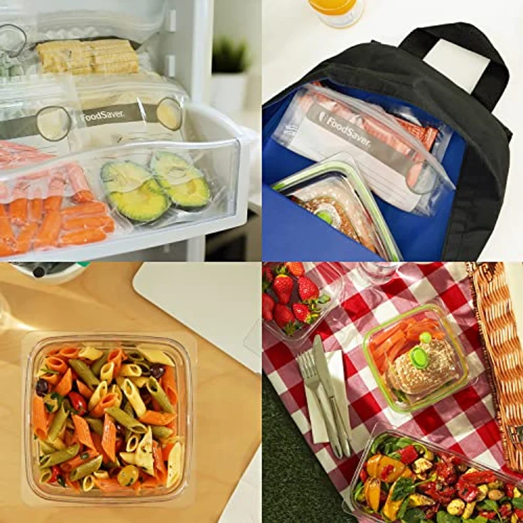 Foodsaver FFS005X Folienschweißgerät, Edelstahl, Schwarz – Bild 9