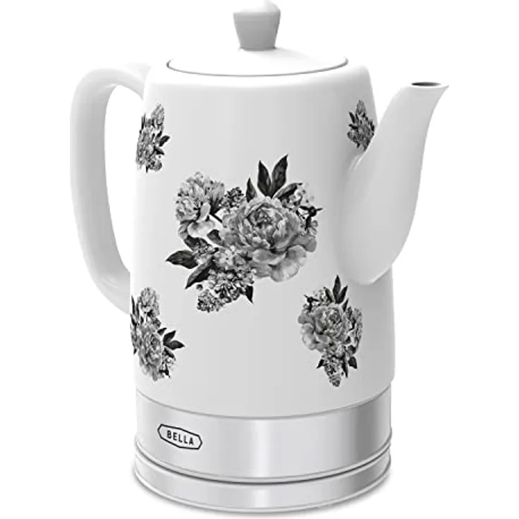 BELLA 1.5L Electric Ceramic Kettle - Black Floral