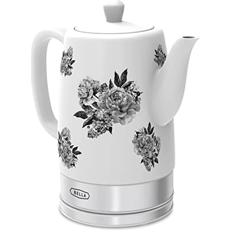 BELLA 1.5L Electric Ceramic Kettle - Black Floral – Bild 1