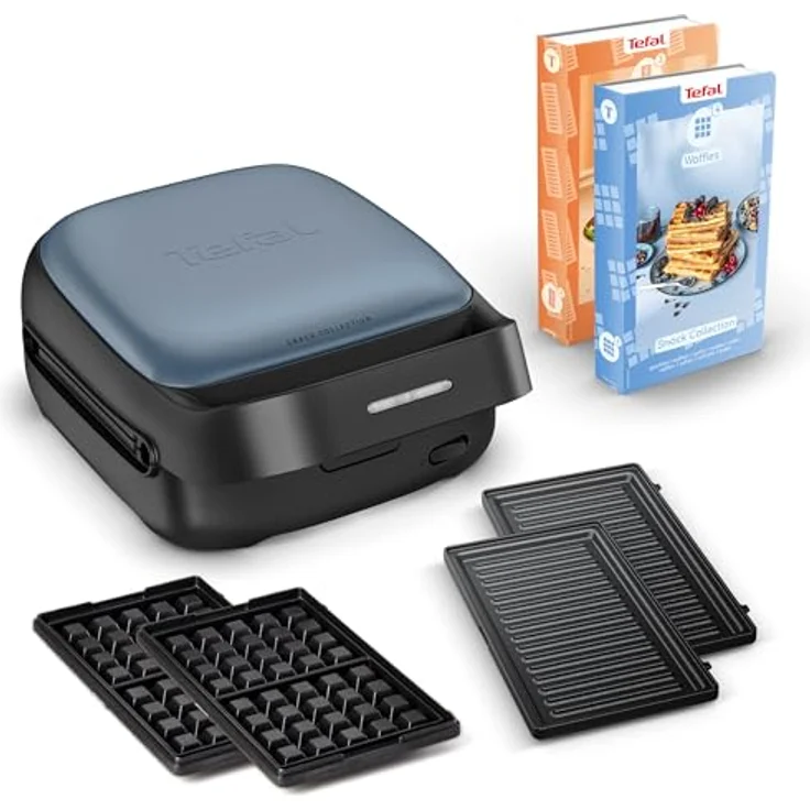 Tefal 2-in-1 Sandwichmaker SW8674 Snack Collection, 700 W, Antihaftbeschichtung, austauschbare Plattensets, inkl. Rezeptbuch – Bild 1