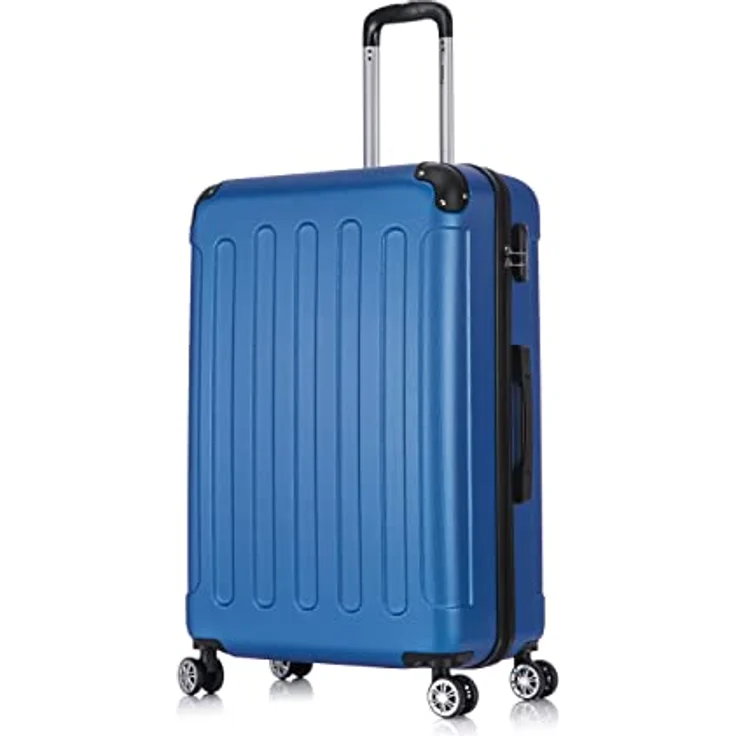 Flexot Flex-2045 Koffer (XL, Perl-Blau) mit Zwillingsrollen und Hartschale – Bild 2