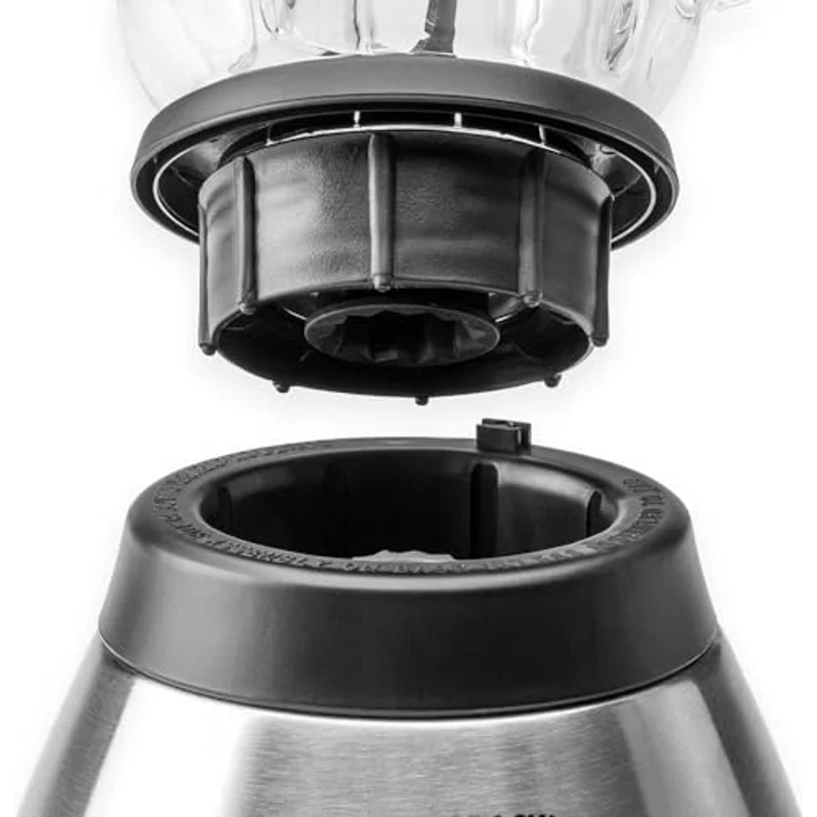 Gastroback 40999 Vital Mixer, Standmixer, Smoothiemaker, gebürstetes Edelstahlgehäuse, 1.5 L, 18-8, Schwarz, Edelstahl – Bild 4