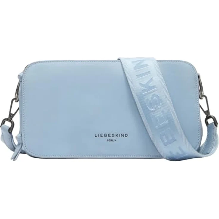 Liebeskind Clarice Umhängetasche M, 100% Leder, 27 cm x 8 cm x 15 cm, blau – Bild 1