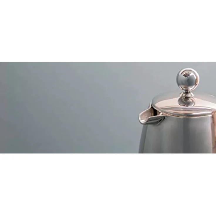 La Cafetière Edelstahl doppelwandige isolierte Cafetière 3 Tassen, für heißen Kaffee, spülmaschinenfest, 10 Jahre Garantie, Silber – Bild 5