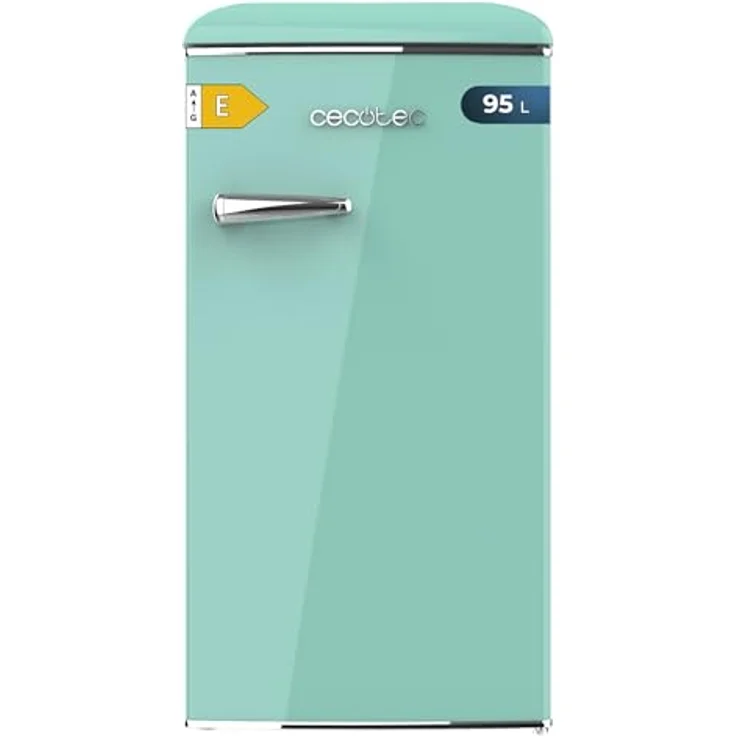 Cecotec Bolero Coolmarket TT Origin 103 Green E, Mini-Kühlschrank, 95 l Fassungsvermögen, 89,3 cm hoch, Energieeffizienzklasse E, Retro-Design – Bild 1