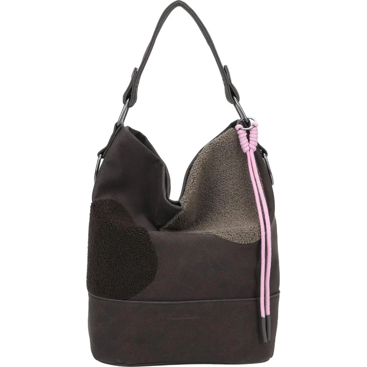 Fritzi aus Preußen Olga Schultertasche, Handtasche 27 cm, Braun mit Magnetverschluss und geräumigem Hauptfach
