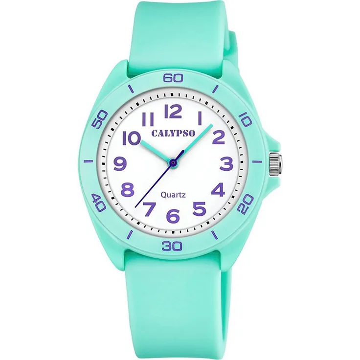 CALYPSO WATCHES Quarzuhr Junior Collection K5833/3 türkis, Armbanduhr für Kinder bis 10 bar wasserdicht